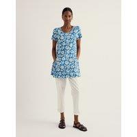 Seasalt Cornwall Cotton Rich Floral Tunic Blue Mix