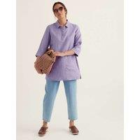 Seasalt Cornwall Pure Linen Oversized Tunic Purple