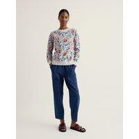 Seasalt Cornwall Pure Cotton Floral Sweatshirt Multi