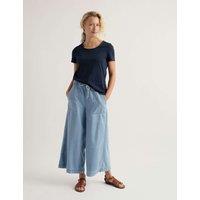 Seasalt Cornwall Pure Cotton Scoop Neck T-Shirt Navy
