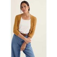 Seasalt Cornwall Pure Cotton Open Front Cardigan Yellow