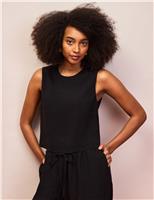RO&ZO Shell Top with Linen Black