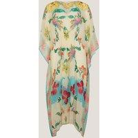 Monsoon Floral V-Neck Relaxed Kaftan Multi