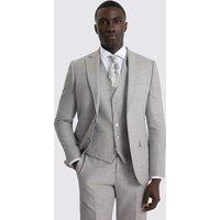 MOSS Slim Fit Wool Blend Marl Suit Jacket Light Grey