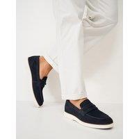 Crew Clothing Suede Loafers Navy