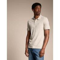 Boss Passerby Cotton Rich Pique Polo Shirt Beige