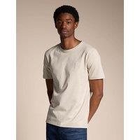 Boss Pure Cotton Crew Neck T-Shirt Beige