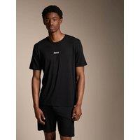 Boss Cotton Rich Pyjama Set Black