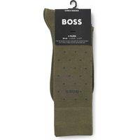 Boss 2 Pack Spot Socks Khaki