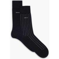 Boss 2 Pack Cotton Rich Socks Black
