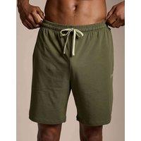Boss Elasticated Waist Jersey Shorts Khaki