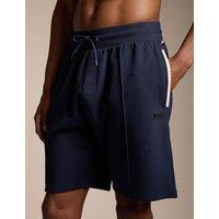 Boss Sense Elasticated Waist Jersey Shorts Navy