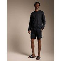 Boss Iconic Elasticated Waist Jersey Shorts Black