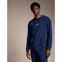 Hugo Cotton Rich Lounge Hoodie Navy