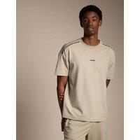 Hugo Cotton Rich Crew Neck T-Shirt Beige