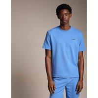 Hugo Austin Embroidered Logo Pyjama T-Shirt Blue