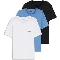 Hugo 3 Pack Pure Cotton Logo T-Shirts White Mix