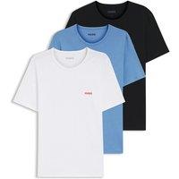 Hugo 3 Pack Pure Cotton Logo T-Shirts White Mix
