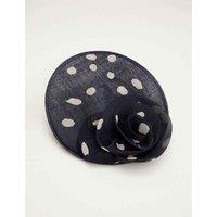 Phase Eight Polka Dot Fascinator Navy