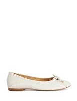 Leather Flat Ballet Pumps