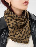 Leopard Print Triangle Scarf
