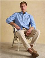 Joules Regular Fit Pure Cotton Checked Oxford Shirt Blue Mix