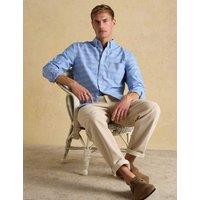 Joules Regular Fit Pure Cotton Checked Oxford Shirt Blue Mix