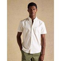 Joules Regular Fit Short Sleeve Oxford Shirt White