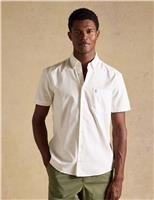 Joules Regular Fit Short Sleeve Oxford Shirt White