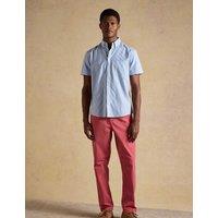 Joules Regular Fit Striped Short Sleeve Oxford Shirt Blue Mix
