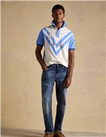 Pure Cotton Pique Embellished Polo Shirt