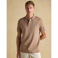 Joules Pure Cotton Pique Polo Shirt Brown