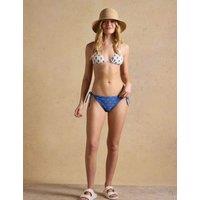 Joules Floral Tie Side Bikini Bottoms Cream Mix