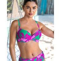 Pour Moi Free Spirit Printed Wired Padded Bikini Top B-G Green Mix