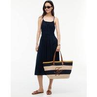Tommy Hilfiger TH Nautical Pure Cotton Striped Tote Bag Navy Mix