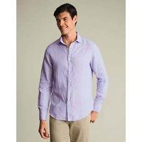 Charles Tyrwhitt Slim Fit Pure Linen Shirt Lilac
