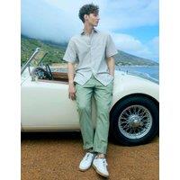 Regatta Anakena Pure Cotton Cargo Trousers Light Green