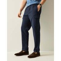Regatta Anakena Pure Cotton Cargo Trousers Navy