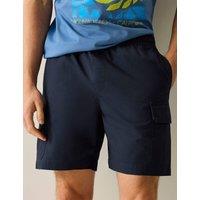 Regatta Bavaro Pure Cotton Cargo Shorts Navy