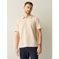 Regatta Delray Cotton Rich Waffle Polo Shirt Light Pink