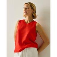 Regatta Palomina V-Neck Vest Top with Linen Red