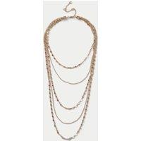 M&S Mega Multirow Necklace Gold