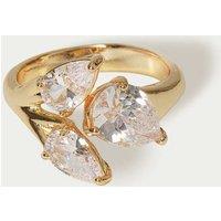 M&S Triple Stone Wrap Around Ring Gold