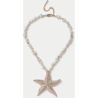 M&S Enamel Starfish Pendant Necklace Multi