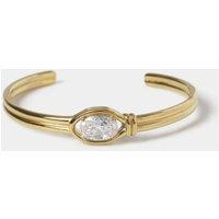 M&S Cubic Zirconia Bangle Gold