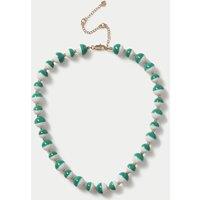 M&S Ceramic Necklace Green Mix
