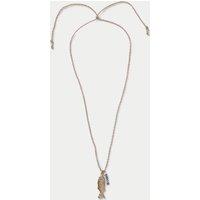 M&S Fish Cord Pendant Pink Mix