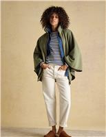 Joules Fleece Cape Jacket Green