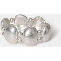 M&S Brushed Stretch Bracelet Silver