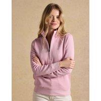 Joules Pure Cotton Textured Sweatshirt Pink